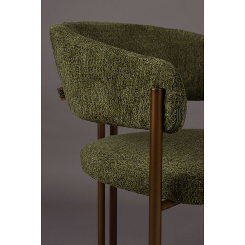 Dutchbone Naida Eetkamerstoelen  Groen - Set van 2 - vtwonen shop