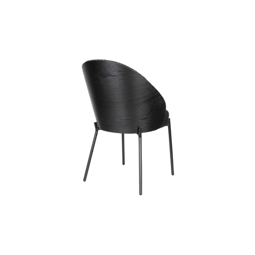 Dutchbone Rodin Eetkamerstoelen Zwart - Set van 2