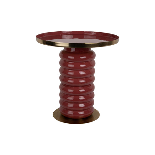 Leitmotiv bijzettafel Ruby - rood - Ø41cm - vtwonen shop