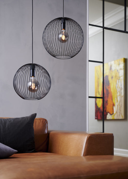 Nordlux Beroni Hanglamp - Ø45cm - E27 - Zwart