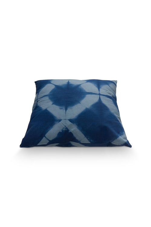 vtwonen - Sierkussen Tie Dye - Blauw, Wit - 60x60cm - vtwonen shop