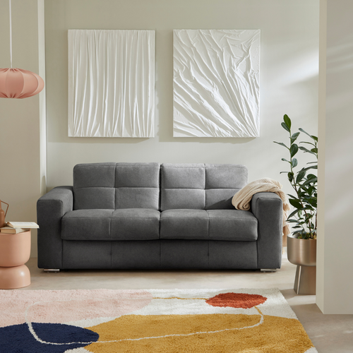 Calicosy - CAMERON Slaapbank - Beige - 102x207x84 cm
