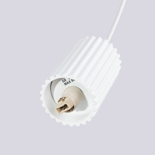 Sollux Lighting Hanglamp HALO 2P wit - 15x15x120cm