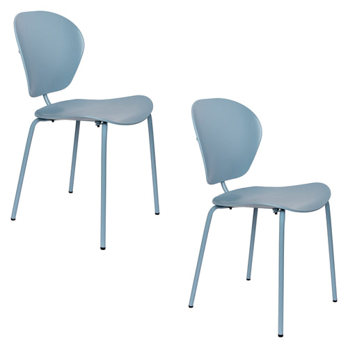 Zuiver The Ocean Chair Eetkamerstoelen Ocean Blue - Set van 2 - vtwonen shop