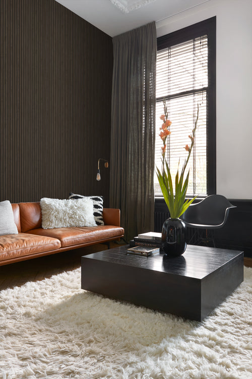 ESTAhome behang houten wandpanelen 3d donkerbruin - 53 cm x 10.05 m - 139610 - vtwonen shop