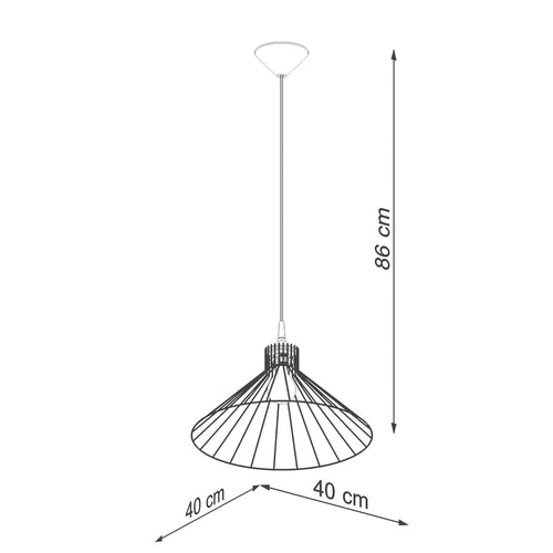Sollux Lighting Hanglamp EDA - 40x40x86cm