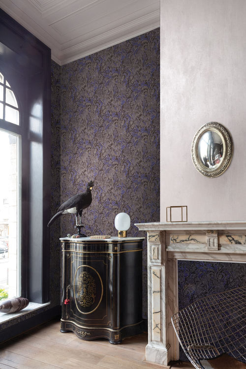 Masureel behang bloemen paars - 53 cm x 10.05 m - 630982 - vtwonen shop