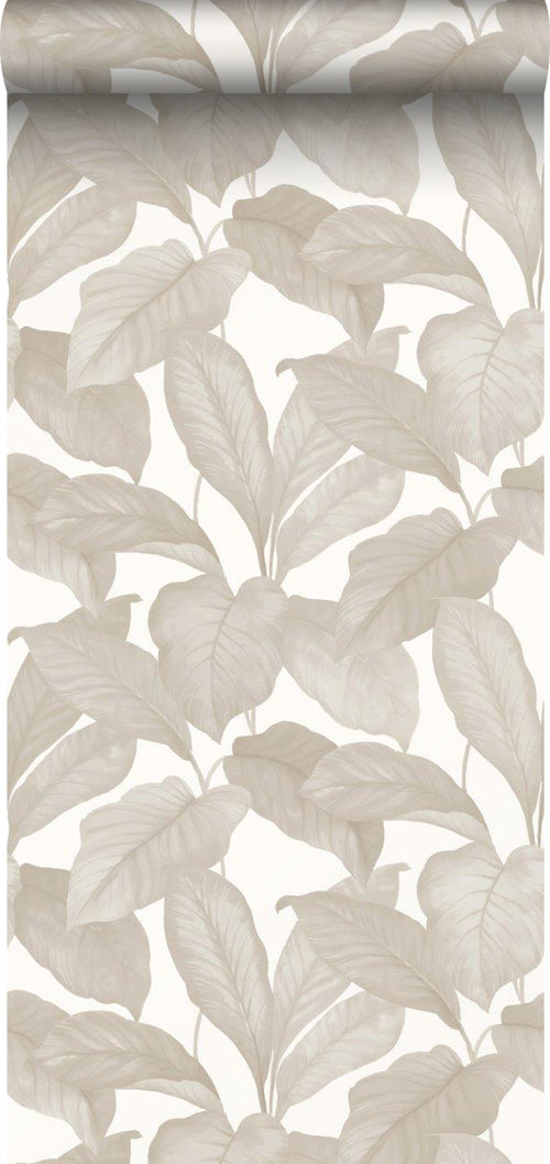 Borastapeter behang bladeren beige - 53 cm x 10.05 m - 660531 - vtwonen shop