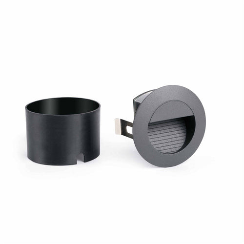 Faro Mini - LED Outdoor Inbouw Wandlamp Donkergrijs IP44