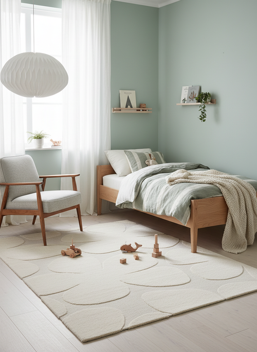 AFK Living vloerkleed Blossom - reliëfeffect - wit - 160x230 cm