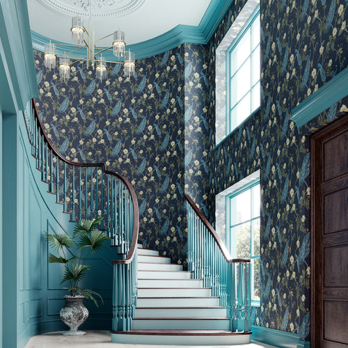Graham & Brown Vliesbehang - Resplendence Marineblauw