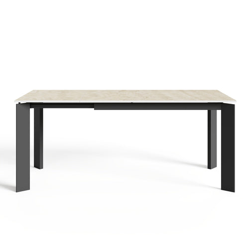 Sia Home - Uitschuifbare tafels LINEA - Keramiek - Zwart - 190cm