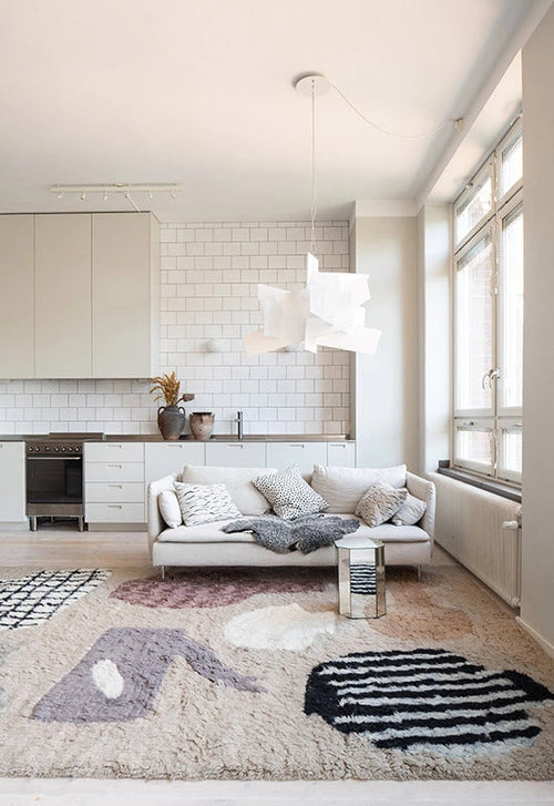 Vloerkleed Layered Picnic Patterned Wool Rug 250x350 cm - vtwonen shop