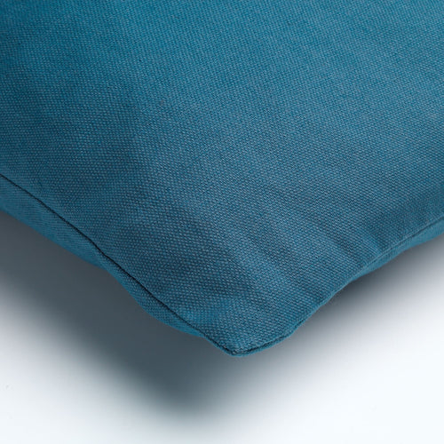 JAMES - Kussenhoes 45x45 cm - duurzaam katoen - effen kleur - Provincial Blue - lichtblauw