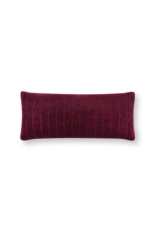 vtwonen Sierkussen Quilted- Burgundy - 30x70cm - vtwonen shop