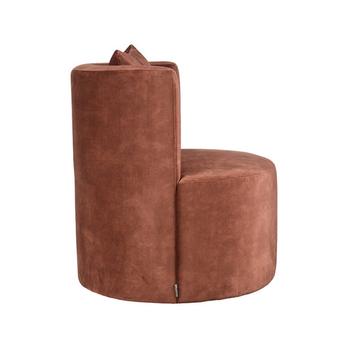 LABEL51 Fauteuil Evy - Bruin Velvet - 65x65x75cm