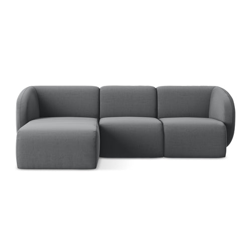 LaMiaSofa hoekbank links Cervo - velours - staal - 248x166x85