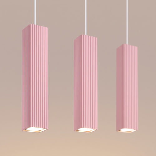 Sollux Lighting Hanglamp RAYO 3L roze - 45x6x98cm