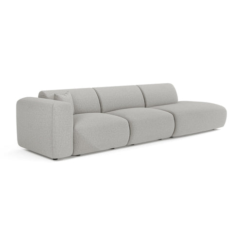 Sia Home - Linkerbank 310 cm MYRA - kruisweefsel lichtgrijs 310cm