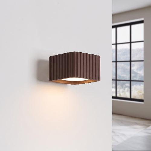 Sollux Lighting Wandlamp RIFF bruin Gx53 - 10x12x6cm