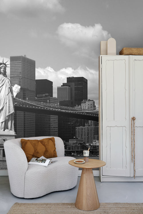Sanders & Sanders fotobehang New york grijs - 360 x 270 cm - 600441 - vtwonen shop
