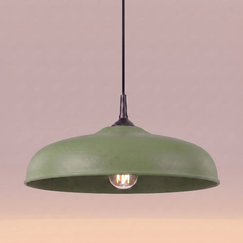 Sollux Lighting Hanglamp GINA olijfgroen - 38x38x74cm