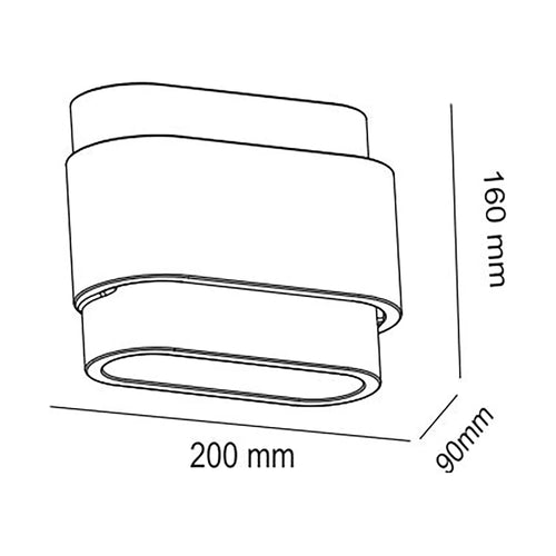 Artdelight wandlamp Metz - 2 lichts - 9  x 16   cm - wit - vtwonen shop