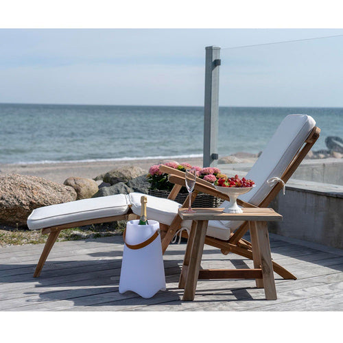 Artichok Jildou houten tuin loungestoel naturel - vtwonen shop