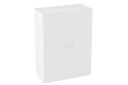 J-Line geschenkdoos - papier - wit - large