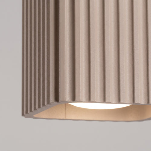 Sollux Lighting Plafondlamp RIFF 1 taupe GU10 - 10x10x10cm