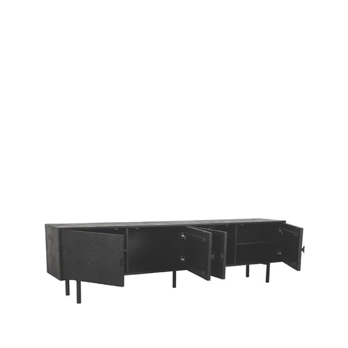 LABEL51 Tv-meubel Cotia - Zwart Mangohout - 220x40x60cm