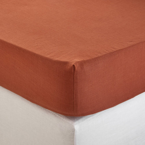 Madura Hoeslaken Carlina terracotta 140x200 cm