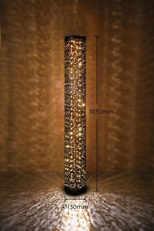 Trio Leuchten vloerlamp Taco - 1 lichts - 13  x 103   cm - zwart - vtwonen shop