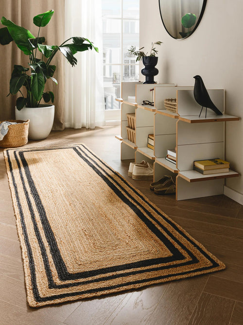 benuta jute loper Jutta - bruin - 80x250 cm