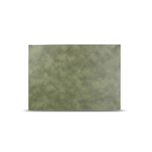 Bonbistro - Placemat 43x30cm lederlook groen Layer - Set van 4