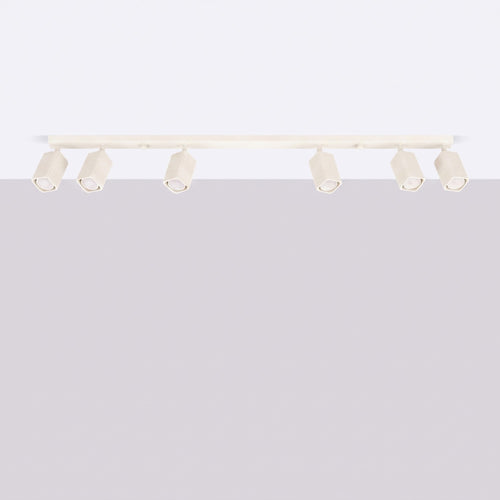 Sollux Lighting Plafondlamp RAYO 6L beige - 117x6x16,5cm