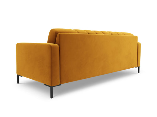 Cosmopolitan Design Bank Bali 3-zits, flueel, geel - 96x177x75cm