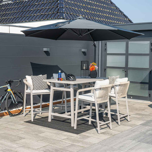 Hawaii parasol S - Ø300 cm - carbon black - donker grijs