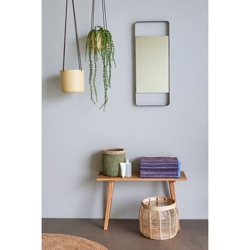 Hübsch hangende potten Bloom - katoen/ijzer - ø17xh16, ø21xh20, ø25xh24cm - vtwonen shop