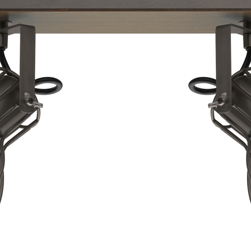 EGLO opbouwspot Sambatello - e27 - 2-lichts - bruin, zilver