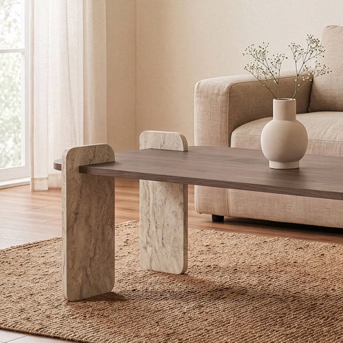 Calicosy - ELIA Salontafel - Naturel - 120x60x35 cm