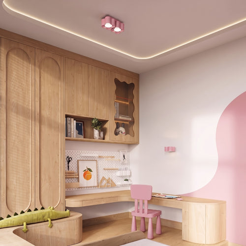 Sollux Lighting Wandlamp OVIO roze Gx53 - 12x14,5x6cm