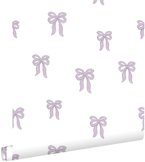 ESTAhome behang strikjes lila paars - 50 x 900 cm - 131432 - vtwonen shop