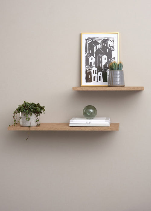 Lisomme Lydia houten wandplank naturel - 38 x 20 cm - vtwonen shop