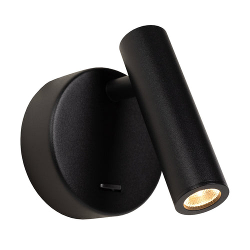 Atmooz wandlamp Pino - zwart - 9 x 8,5 x H 9 cm - geïntegreerde led