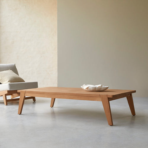 Tikamoon Salontafel van massief teakhout - Lichtbruin - vtwonen shop