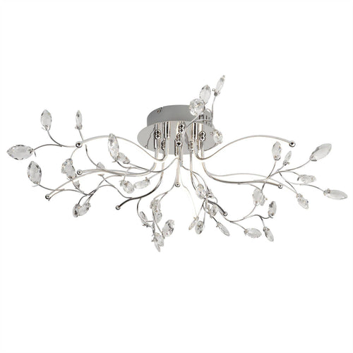 Searchlight Willow - LED Flush Multi Arm Plafondlamp Chroom, Helder