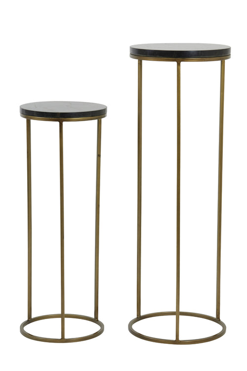 Light & Living zuil SOBRINA - Ø35x100cm - zwart - Set van 2 - vtwonen shop