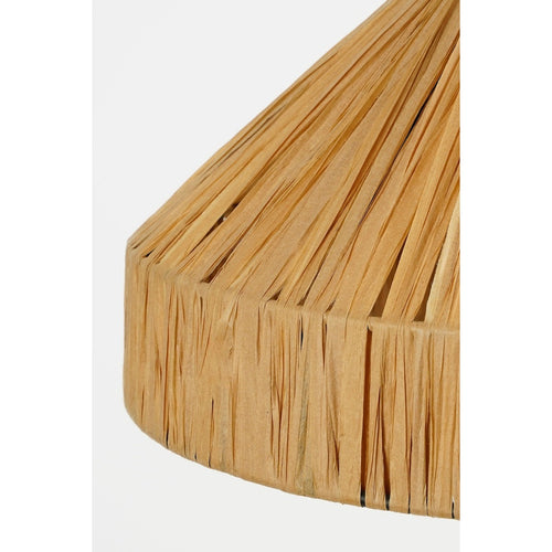 Mica Decorations Elisa Hanglamp - H24 x Ø40 cm - Raffia - Lichtbruin