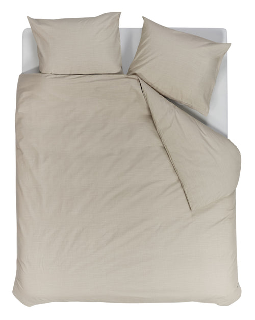 vtwonen Dekbedovertrek Cozy Slub - 260 x 220 cm - Zand